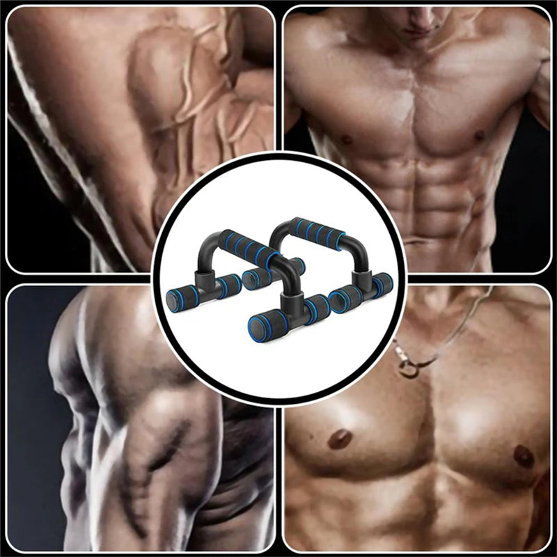 1Pair I-Shaped Push-Up Rack Fitness Equipment Hand Sponge Grip Muscle Training Push up Bar Chest Home Gym Body Building